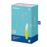 Мини вибромассажер Satisfyer Ultra Power Bullet 7 желтый (13.5, Ø 2.4 см)