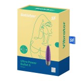 Мини вибромассажер Satisfyer Ultra Power Bullet 5 фиолетовый (9.5, Ø 2.5 см)