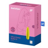 Мини вибромассажер Satisfyer Ultra Power Bullet 5 желтый (9.5, Ø 2.5 см)