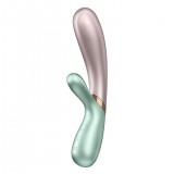 Вибромассажер Satisfyer Hot Lover с функцией нагрева розово-зеленый (20.4, Ø 4.4 см)