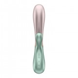 Вибромассажер Satisfyer Hot Lover с функцией нагрева розово-зеленый (20.4, Ø 4.4 см)