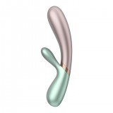 Вибромассажер Satisfyer Hot Lover с функцией нагрева розово-зеленый (20.4, Ø 4.4 см)