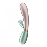 Вибромассажер Satisfyer Hot Lover с функцией нагрева розово-зеленый (20.4, Ø 4.4 см)