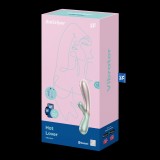 Вибромассажер Satisfyer Hot Lover с функцией нагрева розово-зеленый (20.4, Ø 4.4 см)