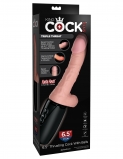 Компактная секс-машина с подогревом King Cock Plus 6.5 Thrusting Cock with Balls (26.7, Ø 3.8 см)