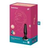 Анальная пробка с вибрацией Satisfyer Plug Ilicious 2, черная (13.5, Ø 3 см)