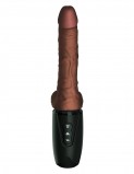 Компактная секс-машина с подогревом King Cock Plus 6.5 Thrusting Cock with Balls, мулат (26.7, Ø 3.8 см)