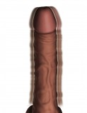 Компактная секс-машина с подогревом King Cock Plus 6.5 Thrusting Cock with Balls, мулат (26.7, Ø 3.8 см)