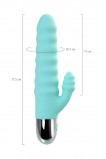 Рельефный вибратор с клиторальной стимуляцией Flovetta Flax (17.5, Ø 3 см)