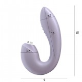 Вибратор с вакуумным стимулятором Satisfyer Sunray, лиловый