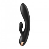 Вибратор-кролик Satisfyer Double Flex, чёрный(20, Ø 3.5 см)