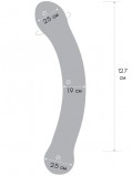 Стеклянный фалос Gläs  для точки G Curved G-Spot Glass Dildo (15.2, Ø 2.5 см)