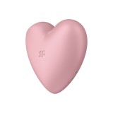 Satisfyer Cutie Heart light вакуумно-волновой стимулятор + вибрация, розовый