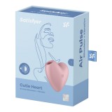 Satisfyer Cutie Heart light вакуумно-волновой стимулятор + вибрация, розовый