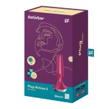 Анальная пробка с вибрацией Satisfyer Plug Ilicious 2, розовая (13.5, Ø 3 см)