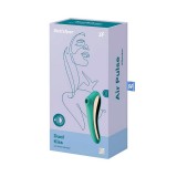 Satisfyer Dual Kiss двухсторонний вакуумно-волновой стимулятор + вибрация, зелёный