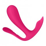 Satisfyer Top Secret+ анально-вагинальный вибромассажер со стимулятором клитора, розовый