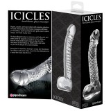 Стеклянный фалломитатор Icicles No. 61 (12.5, Ø 3см)