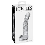 Стеклянный фалломитатор Icicles No. 61 (12.5, Ø 3см)