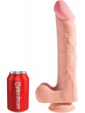 Фаллоимитатор на присоске King Cock Plus Cock with Balls 12