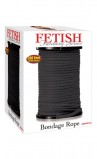 Веревка для фиксации в катушке Fetish Fantasy Series Bondage Rope 200 Feet, черная (60 см)