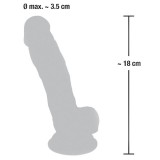 Medical Silicone Dildo Фаллоимитатор реалистик 18см