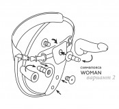 Вибрострапон Woman Midi + вагинальный стимулятор