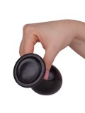 Анальный плаг Glide L Lovetoy из ПВХ черный (11.7, Ø 5.8 см)