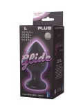 Анальный плаг Glide L Lovetoy из ПВХ черный (11.7, Ø 5.8 см)