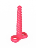 Спиралевидный плаг Lovetoy из ПВХ розовый (15, Ø 2.5 см)