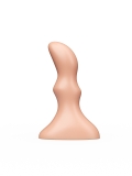 Плаг изогнутой формы Lovetoy из ПВХ телесный (10, Ø 2.5 см)