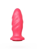 Анальный плаг с коннектором Lovetoy из ПВХ розовый (12.9, Ø 4.1 см)