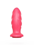 Анальный плаг с коннектором Lovetoy из ПВХ розовый (12.9, Ø 4.1 см)