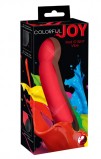 Вибратор для G-точки Joy Colorful красный (17.5, Ø 3.6 см)