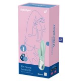 Вибратор Satisfyer Air Pump Bunny 5+, мятный