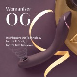 Womanizer OG c технологией Pleasure Air и вибрацией, фиолетовый