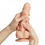 Фаллоимитатор Strap-On-Me Sliding Skin Realistic Dildo, телесный L (14.2, Ø 4.1 см)