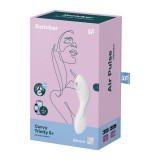 Satisfyer Curvy Trinity 5 + двухсторонний вакуумно-волновой стимулятор + вибрация, белый