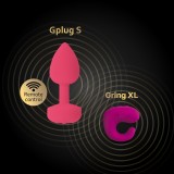 Gvibe Gplug Small пробка с вибрацией, розовая (8, Ø 2.8 см)