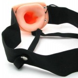 Фаллопротез полый унисекс на ремнях 10 Hollow Strap-On (24, Ø 5 см) (чуть помята коробка, товар не поврежден)
