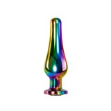 Evolved RAINBOW METAL PLUG M Радужная анальная пробка (11.1, Ø 3.5 см)