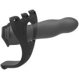 Универсальный полый вибрострапон с пультом ДУ Body Extensions™ - BE Aroused - Black (17.8, Ø 4.5 см)