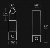 Вибропуля LOVENSE Exomoon (8.8, Ø 1.7 см)