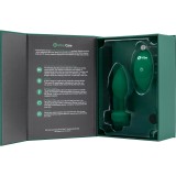 Вибрирующая втулка Vibrating Jewel Plug M/L, зелёная (10.5, Ø 4 см)