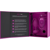 Вибрирующая втулка Vibrating Jewel Plug S/M, фуксия (9.8, Ø 3.7 см)