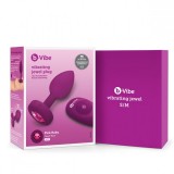 Вибрирующая втулка Vibrating Jewel Plug S/M, фуксия (9.8, Ø 3.7 см)