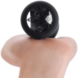 Вибрирующая втулка Vibrating Jewel Plug XXL, черная (11.8, Ø 5 см)