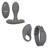 Набор с вибро-кольцом и анальным стимулятором SILICONE REMOTE ADVENTURE SET