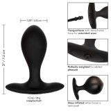 Расширяющаяся анальная пробка Weighted Silicone Inflatable Plug (7.5, Ø 3.3 см)