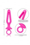 Анальная пробка Silicone Groove Probe, розовая (10.3, Ø 3.3 см)
